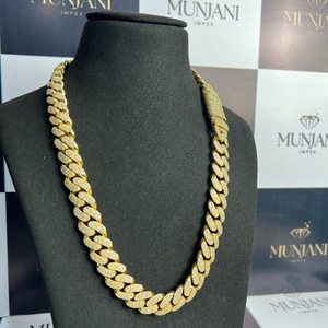 Exclusive Unisex Lab Grown VVS Diamond <b>Necklace</b> Rose Gold Plated Luxury IGI Certified Hip Hop 925 Sterling Silver Jewelry - Product Image 3