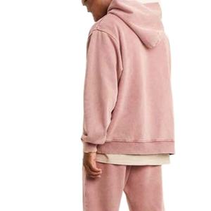 Meilleure vente qualité supérieure faible quantité minimale de commande lavage à l'acide concepteur 100% coton Logo personnalisé hommes pull à capuche Streetwear 2026 - Product Image 5