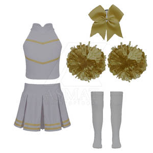 ชุดยูนิฟอร์มทีมเชียร์ดั๊นซ์ Low Moq แบบกำหนดสีเอง เสื้อแขนกุดและกระโปรง ชุดกีฬา - Product Image 6