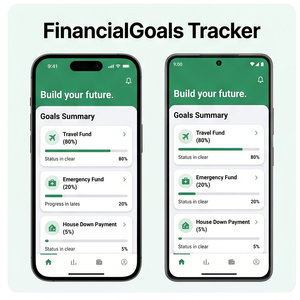 แอปติดตามการออมเงิน Royalcraft – ตัววางแผนเป้าหมาย, ตัวติดตามการออมเงิน, การควบคุมงบประมาณ และข้อมูลทางการเงิน ios/android - Product Image 3