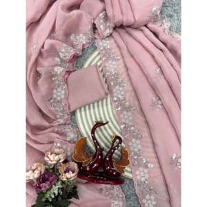 ชุดส่าหรีมีไข่มุกหรูหราเครื่องประดับสร้อยคอไข่มุกงานปาร์ตี้ดีไซน์เก๋ - Product Image 6