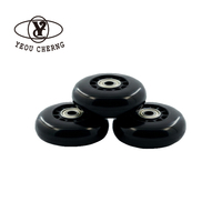 Roues de rechange en PU résistantes à l'usure à double rangée pour patins à roulettes quad 53 60 62 63 64 mm avec roulements ABEC