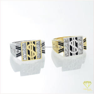 Anillo Cuadrado de Diseño para Hombre en Plata de Ley 925 con Diamante Cultivado en Laboratorio, Estilo Lujoso para Tiendas Minoristas, Revendedores e Importadores - Product Image 3