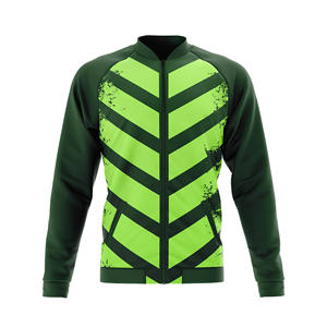 เสื้อแจ็คเก็ตผู้ชายแบบมีซิป น้ำหนักเบา ระบายอากาศได้ดี เหมาะสำหรับการฝึกกีฬา วิ่งออกกำลังกาย รับผลิตแบบ OEM ODM พร้อมสกรีนโลโก้ตามสั่ง - Product Image 3