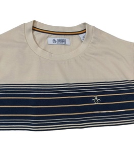 T-shirt décontracté pour homme, coupe classique, séchage rapide, respirant, col rond, uni, tricoté, teint en fil, lavé, 100 % coton - Product Image 5