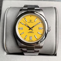 Montre mécanique automatique de luxe BARRY Top Designs Haute réserve de puissance Mouvement perpétuel Caractéristique Choc en acier inoxydable