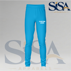 Custom <b>Light</b> Blue Regular Fit <b>Trouser</b> Pant Polyester Fleece Sportswear Sizes XS-3XL - Product Image 1