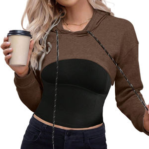 Sudadera con Capucha Corta de Alta Calidad para Mujer, Diseño Ligero y Personalizable, Transpirable, Estilo Urbano, para Invierno - Product Image 3