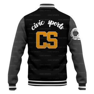 High Quality <b>Men</b> & Kids Custom Logo Windproof Polyester/Cotton <b>Baseball</b> Varsity <b>Jacket</b> College Style Sports Team Letterman - Product Image 3