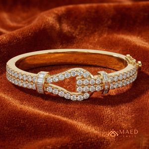 Women Moissanite <b>Bracelet</b> Fine Chain Link <b>Bracelet</b> Gold Fashion Jewelry Bangle Luxury Bridal Anniversary Gift Fine Jewelry - Product Image 2