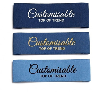Etiquetas personalizables para prendas de vestir, etiquetas rectangulares de algodón para coser, etiquetas de marca con borde cortado a caliente, etiquetas de tela impresas lavables - Product Image 4