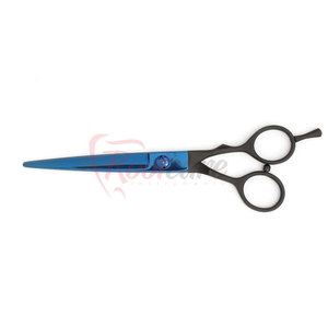 High Quality New Arrival High Quality Stainless Steel <b>Left</b>-<b>Handed</b> Foldable Long Handle Barber <b>Scissors</b> Plasma Blue ROOTCARE - Product Image 3