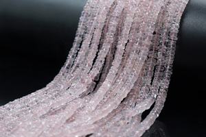 AAA Quality Natural <b>Rose</b> <b>Quartz</b> Smooth Tyre Shape 6-7 mm 16 Inches Strand For Jewellery Making - Product Image 4