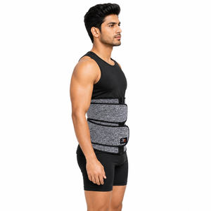 Cinturón de sudoración de alta calidad con material flexible, ajuste cómodo y soporte seguro para sesiones de ejercicio diarias. Servicio OEM. - Product Image 5