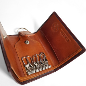 คุณภาพสูง Castello unisex พวงกุญแจกระเป๋าสตางค์หนังวัวแท้ผักสีแทน S/SNAP ออกใหม่5สีโพลีเอสเตอร์ - Product Image 5