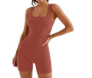 Yoga Set Women Unitard Catsuit Romper Jumpsuit Style Two <b>In</b> <b>One</b> Matching Coordinated Nylon Spandex Seamless Jumpsuits Breathable - Product Image 3