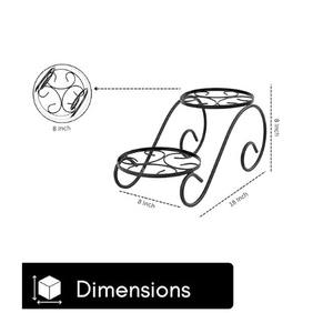 Soporte Decorativo para Plantas, Soporte de Hierro para Macetas de Interior y Exterior, Elegante Soporte para Plantas en Maceta, Flores y Adornos - Product Image 2