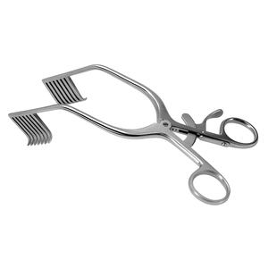 Écarteur cérébellaire 200 mm 7x7 à pointes angulées en acier inoxydable, instrument chirurgical orthopédique manuel de précision - Product Image 5