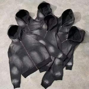 Nuevo Chándal Deportivo Liso de Alta Calidad para Hombre al por Mayor, Conjuntos de Calentamiento para Hombre, Chándal de Fútbol para Hombre, Sudadera con Capucha y Pantalones Jogger - Product Image 2