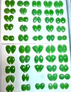 TASBIYA GEMS - Piedras Preciosas de Ónix Verde Natural, Corte Rosa, Facetadas por un Lado, 150 Quilates, para la Elaboración de Joyas - Product Image 4