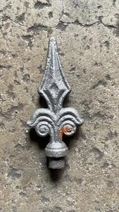 Cast iron ornamental finial tip traditional design for balustrade handrail stair <b>railings</b> decorative architectural accent piece - Product Image 2