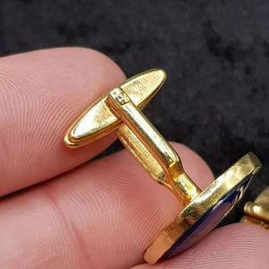 2026 Brand New High Quality Custom Made Freemason <b>Masonic</b> Regalia Blue Gold <b>Cufflinks</b> for Engagement Gift Master Mason - Product Image 3