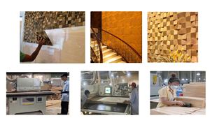 Panel de Pared de Madera - Función de Reducción de Ruido, Diseño Tambour para Comedor, Sala de Estar, Baño, Paneles Acústicos Decorativos de Madera para Interiores - Product Image 6