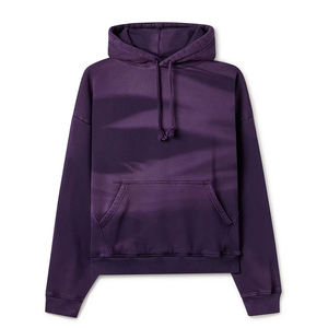 Sudadera básica descolorida por el sol, ligera, de algodón, estilo casual para uso diario, estilo urbano, viajes, descanso y comodidad relajada. - Product Image 1