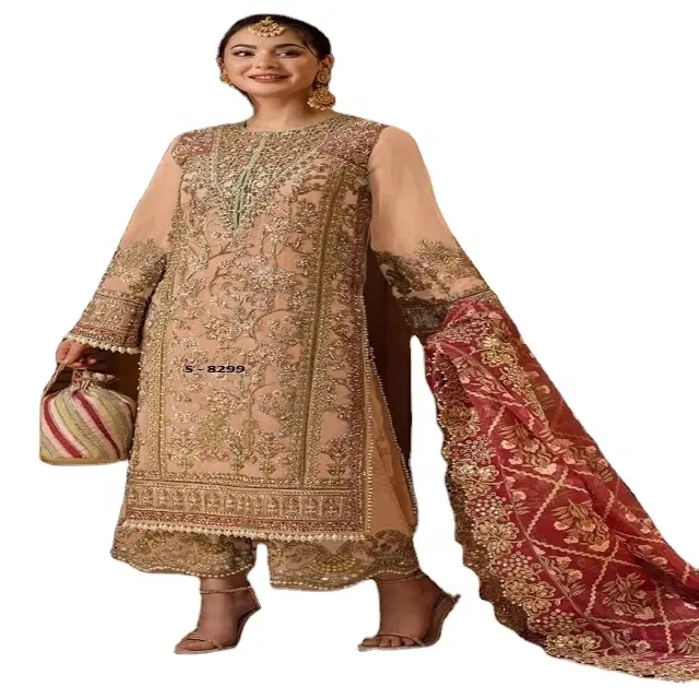 Chất Lượng Tốt Nhất Thiết Kế Đám Cưới Vải Pakistan Ăn Mặc Salwar Kameez Giản Dị Đảng Ăn Mặc Cho Trên Toàn Thế Giới Nhà Cung Cấp Pakistan Kurti