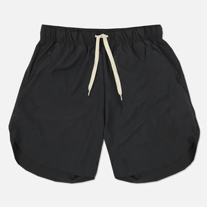 Shorts de plage en polyester pour hommes, doublure en maille, avec impression de lettres, pour la promotion, vente en gros - Product Image 1