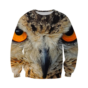 Sweat à capuche pour homme avec imprimé aigle chauve, impression numérique, 100% coton, coupe classique, col rond, tricoté, vêtement d'hiver décontracté - Product Image 6