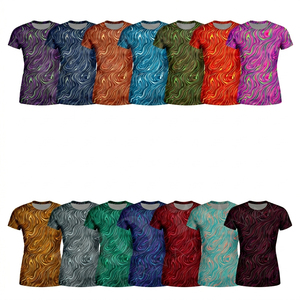 Camisetas de Yoga para Mujer, Manga Corta, Alta Calidad, Diseño de Logotipo Personalizado, Transpirables, para Entrenamiento de Verano, OEM - Product Image 1