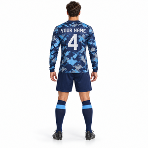 Uniforme de Fútbol Personalizado para Jóvenes, Conjunto de Camiseta y Pantalones Cortos de Fútbol para Niños, Ropa Deportiva Transpirable al por Mayor - Product Image 2