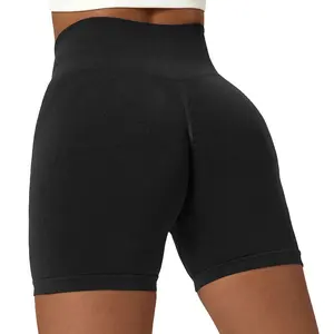 Alta Qualidade Seamless Biker Sports Yoga Pant Secagem Rápida Exercício Workout Leggings Curto Mulheres Shorts Motociclistas