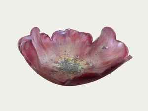 Cuenco de resina epoxi rosa claro mediano con diseño de geoda, hecho a mano, cuenco decorativo - Product Image 4