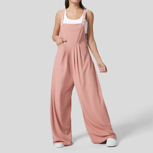 Combinaison de plage respirante pour femme, élégante et décontractée, tenue une pièce douce, légère et confortable en polyester/coton, vêtement de mode - Product Image 6