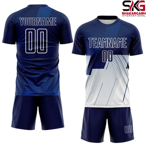 ชุดยูนิฟอร์มฟุตบอลแบบกำหนดเอง – เสื้อฟุตบอลและกางเกงขาสั้นแบบซับลิเมชั่นสำหรับทีม - Product Image 1