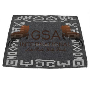 Manta de Silla de Montar Occidental Hecha a Mano, 100% Lana de Nueva Zelanda, 34 x 36, Personalizada - Product Image 5