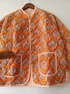 otton <b>Jacket</b>, <b>Reversible</b> <b>Jacket</b>, Vintage <b>Jacket</b>, Cotton <b>Jackets</b> For Women, - Product Image 5