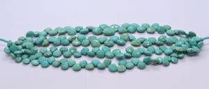 Perles de turquoise naturelle d'Arizona facettées en forme de cœur, taille 7 à 8 mm, qualité supérieure, pierres précieuses authentiques de turquoise d'Arizona. - Product Image 4