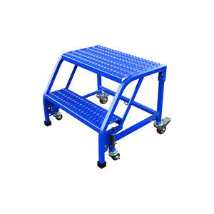 2 Step Rolling Step Stool Compact Folding-like Storage Steel <b>Ladder</b> Vietnam Manufacturer ISO Sedex Certified High Load - Product Image 1