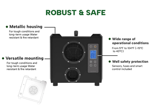 Deshumidificador comercial de 850W con control por aplicación para uso en lavanderías - Product Image 2
