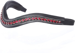 Haute qualité Logo personnalisé cheval équestre frontal multicolore cuir Durable fantaisie couture confortable en gros à faible coût - Product Image 2