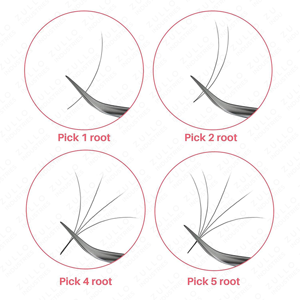 Juego de Pinzas Profesionales de Acero Inoxidable Plateado para Extensión de Pestañas, Herramientas para Pestañas con Punta Puntiaguda, con Estuche de Almacenamiento de Cuero PU - Product Image 2