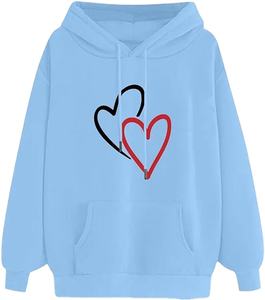 เสื้อฮู้ดพิมพ์ลายพัฟพร้อมกระเป๋า ผ้าฝ้ายผสมเนื้อนุ่มใส่สบาย เหมาะสำหรับผู้ชาย ผู้หญิง และวัยรุ่น - Product Image 6