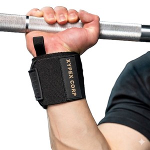 Bandes de poignet personnalisées en caoutchouc souple avec logo pour l'haltérophilie, la musculation et la protection des poignets lors des soulevés de terre, respirantes, professionnelles, plus épaisses, avec boucle auto-agrippante - Product Image 5
