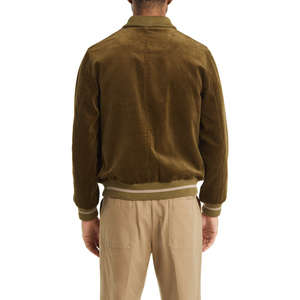 <b>Men's</b> Winter Coat with Oem Factory Casual Solid Color Suede <b>Jacket</b> 100% Cotton <b>Corduroy</b> with Standing Collar Work Cargo Pocket - Product Image 4