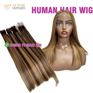 Prix de gros de trame droite à cuticule alignée cheveux Remy couleur piano du fournisseur de cheveux vietnamiens - Product Image 4