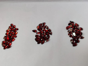 Granate natural / 8 X 12 MM / Calidad VSI / Granate rojo de Mozambique / Forma de pera / Facetado / 3.30 quilates - Product Image 4