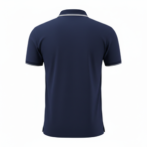 T-shirt de golf pour homme à séchage rapide, tricoté, coupe ample, couleur unie, grandes tailles, marque personnalisée, fabrication OEM, vente en gros - Product Image 2